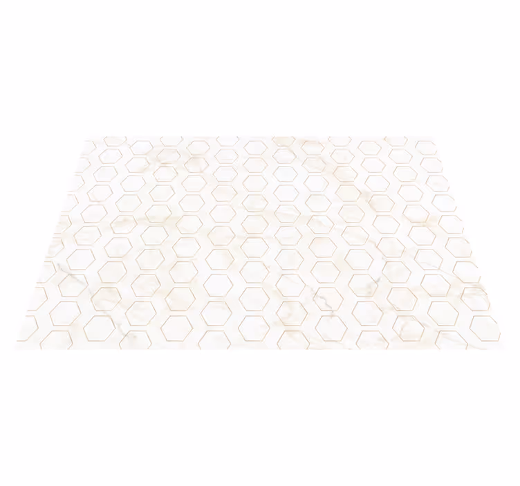 Tapis vinyle carreaux avec éléments en marbre - TenStickers