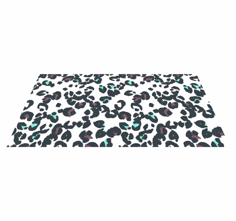 Tapis vinyle animal style motif léopard - TenStickers