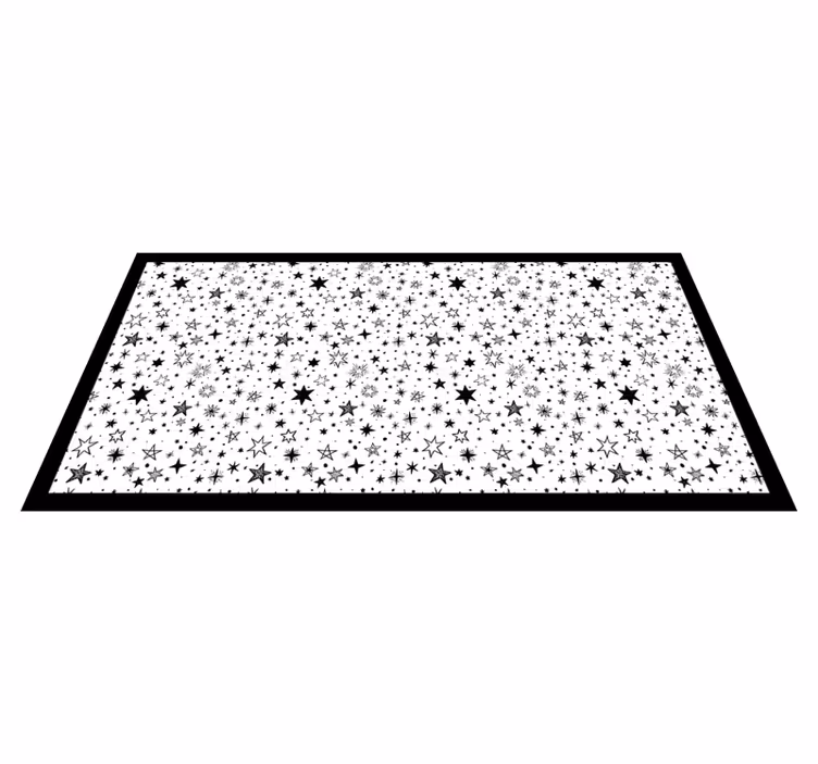 Tapis vinyle étoile motif nuit étoilée - TenStickers