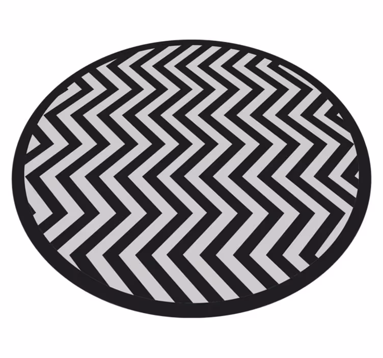 Tapis vinyle géométrique motif à chevrons dynamique - TenStickers