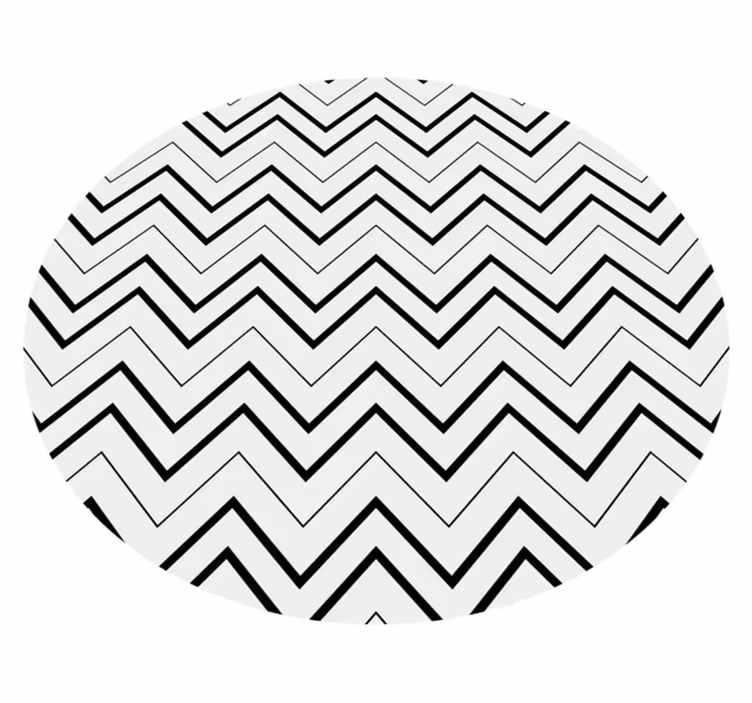 Tapis vinyle géométrique style chevrons - TenStickers