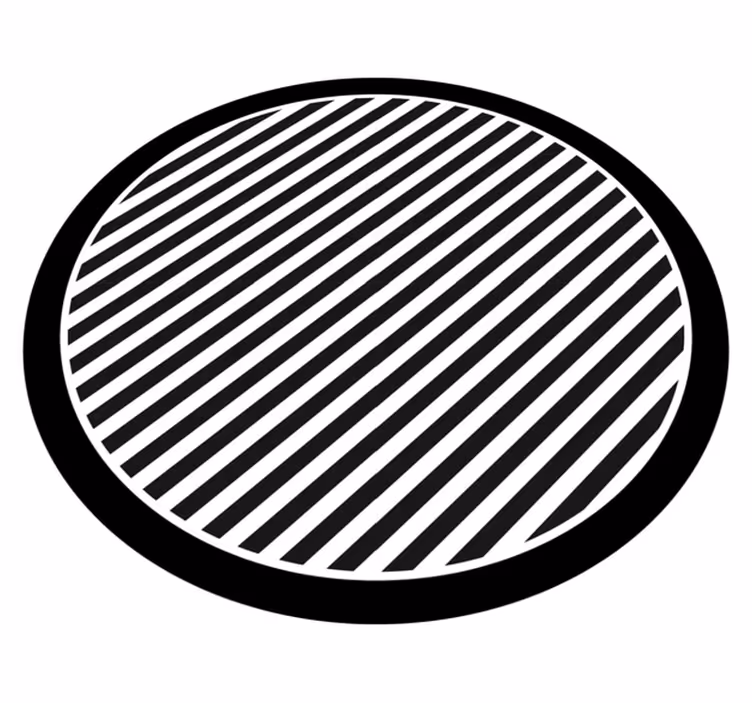Tapis vinyle rayures unicolores - TenStickers