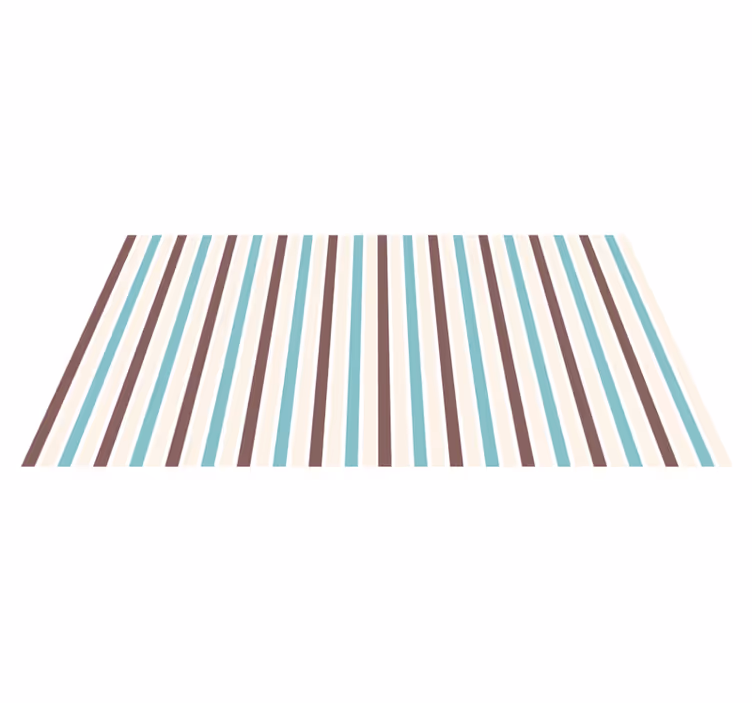 Tapis vinyle rayures motif bleu moderne - TenStickers