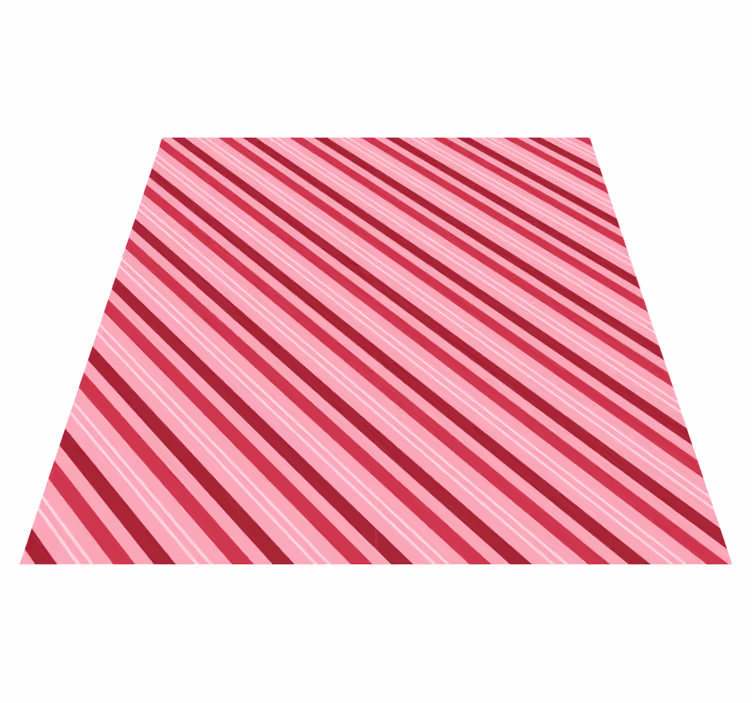 Tapis vinyle rayures motif rayures roses - TenStickers