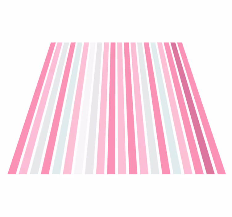 Tapis vinyle rayures motif vertical rose - TenStickers
