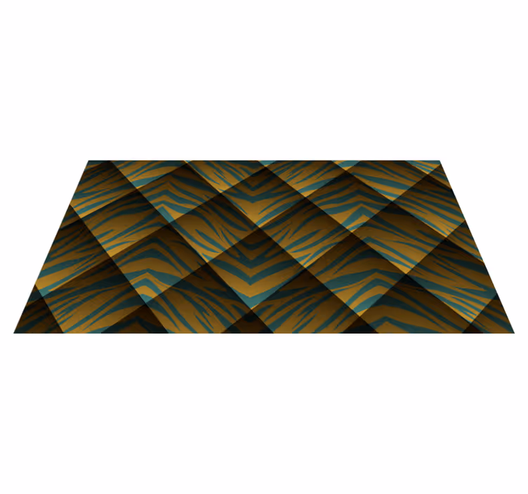 Tapis vinyle animal concept de rayures de tigre - TenStickers