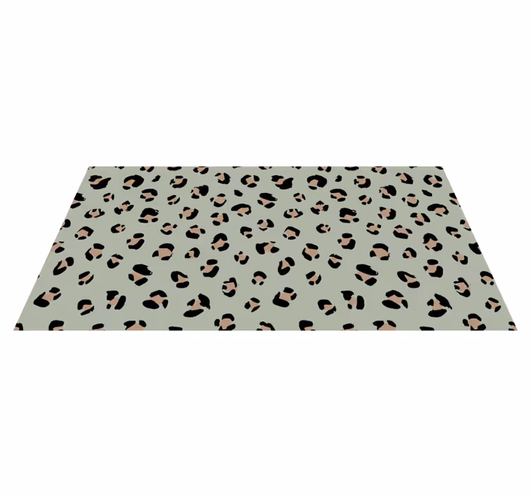Tapis vinyle animal motif léopard esthétique - TenStickers