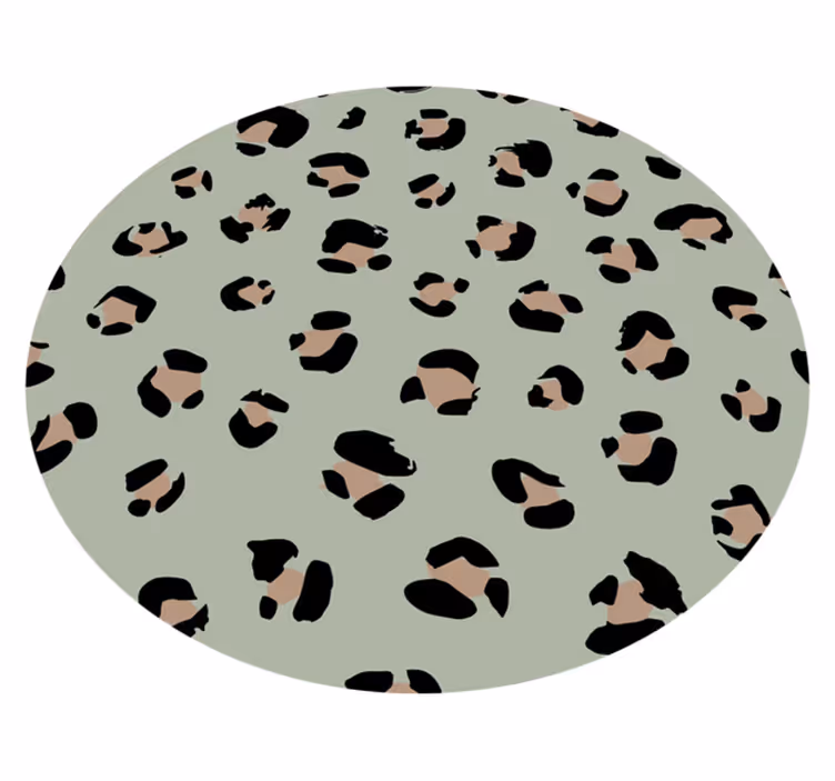 Tapis vinyle animal imprimé léopard esthétique - TenStickers