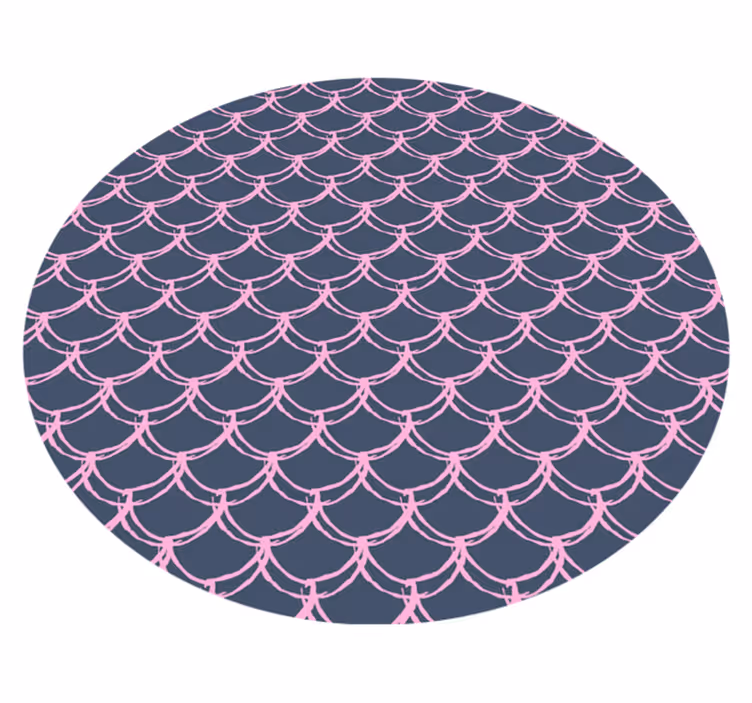 Tapis vinyle salle de bain motif coquillage - TenStickers