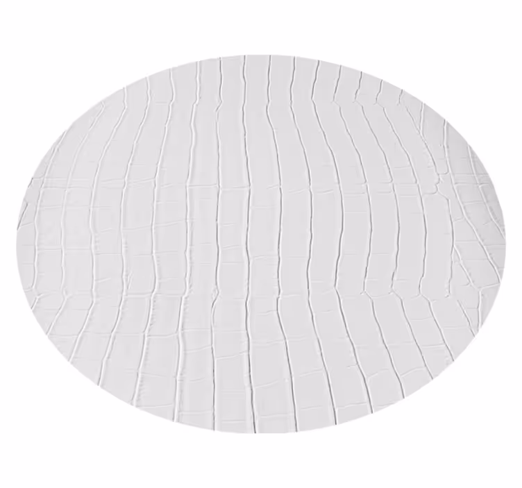 Tapis vinyle animal motif crocodile blanc - TenStickers