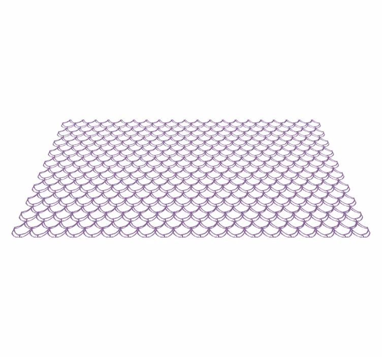 Tapis vinyle salle de bain motif violet en vagues - TenStickers