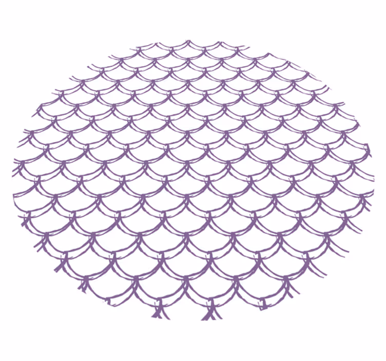 Tapis vinyle salle de bain motif violet à vagues - TenStickers