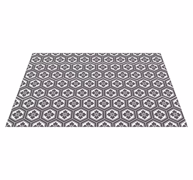 Tapis vinyle rectangulaire Modèle traditionnel japonais - TenStickers