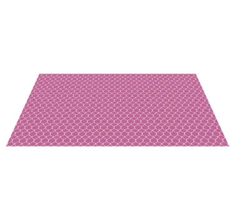 Tapis vinyle animal motifs de coquilles roses - TenStickers