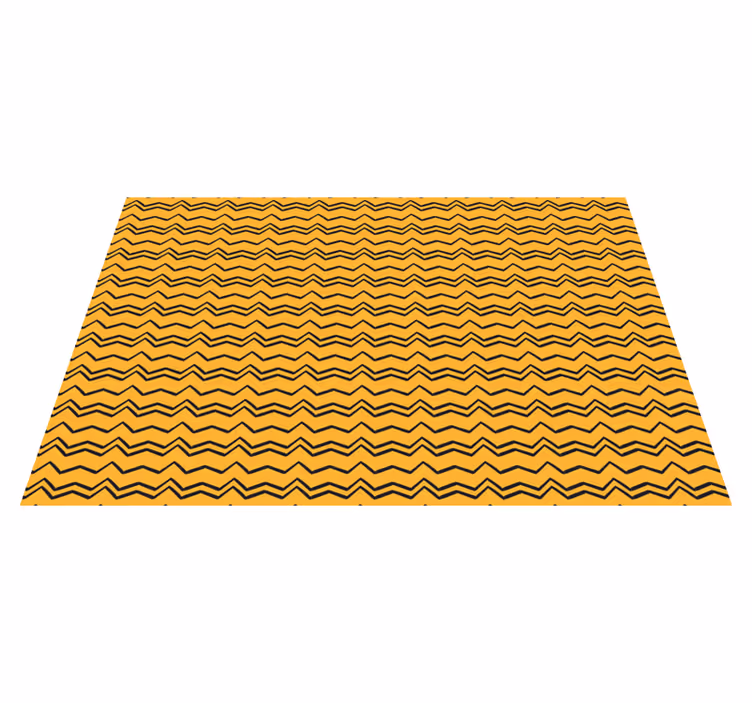Tapis vinyle rayures motif en zigzag vibrant - TenStickers