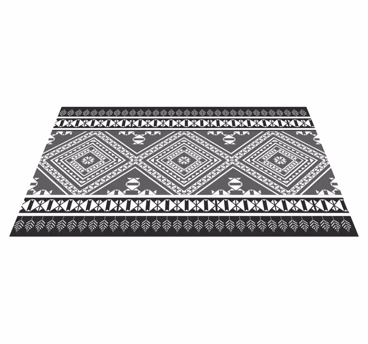Tapis vinyle éthnique motif géométrique chic - TenStickers