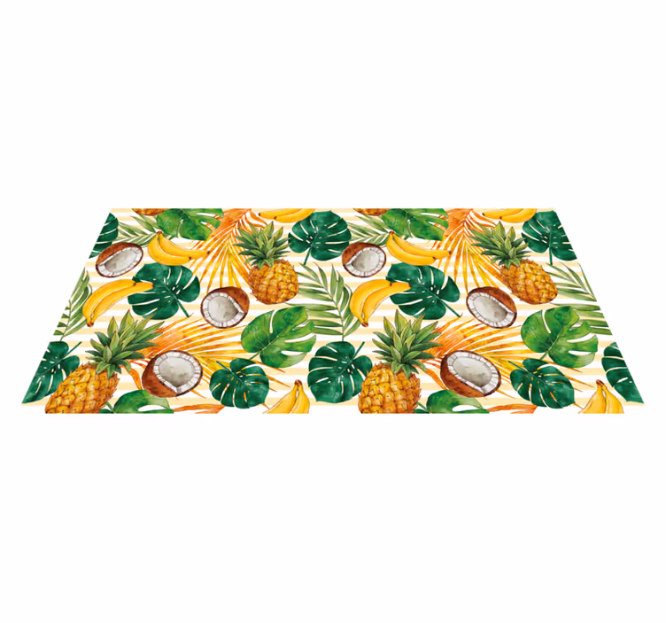 Tapis vinyle cuisine paradis des fruits tropicaux - TenStickers