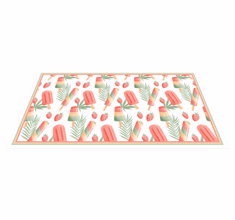 Tapis vinyle autres tapis friandises glacées colorées - TenStickers