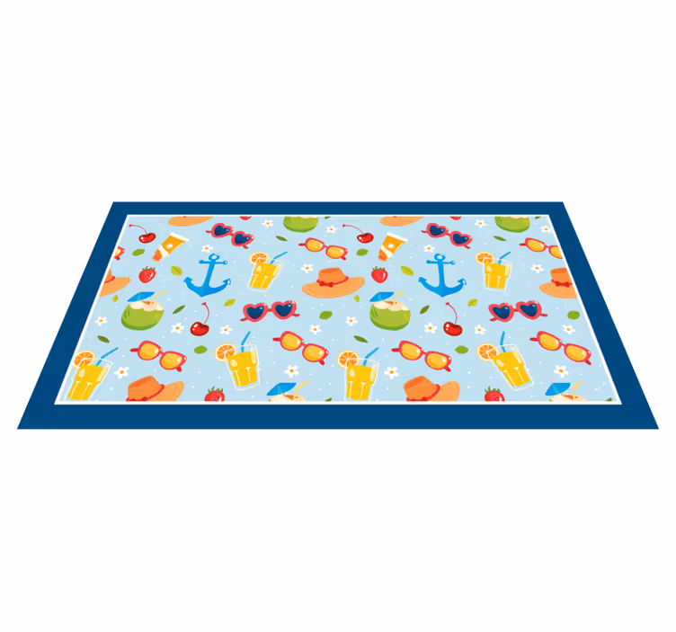 Tapis vinyle événements ambiance estivale amusante - TenStickers