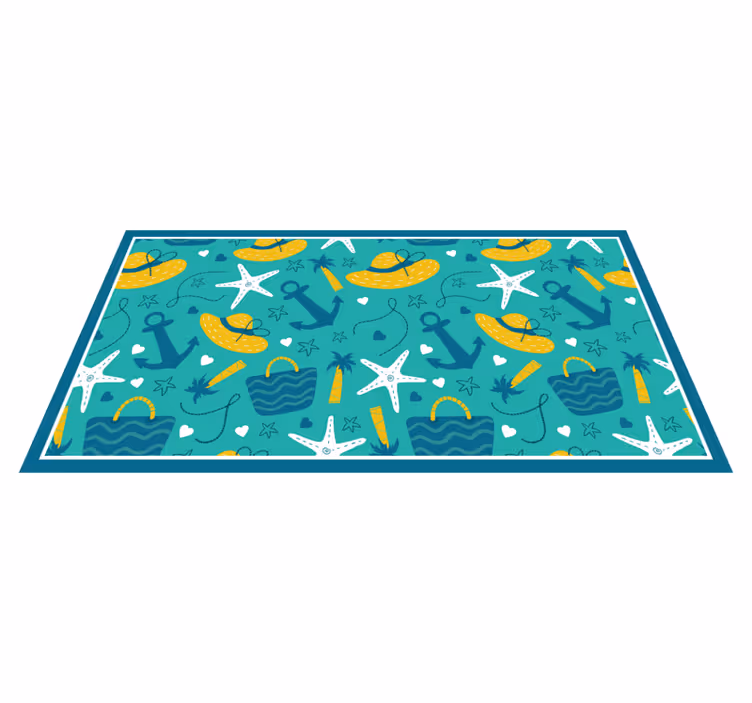 Tapis vinyle événements motif d'aventure en bord de mer - TenStickers