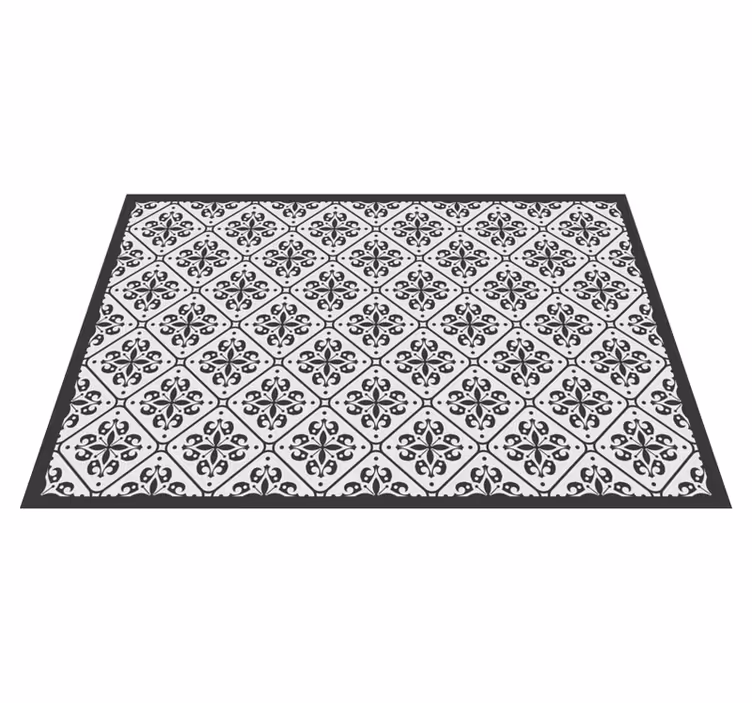 Tapis vinyle carreaux Style victorien classique - TenStickers