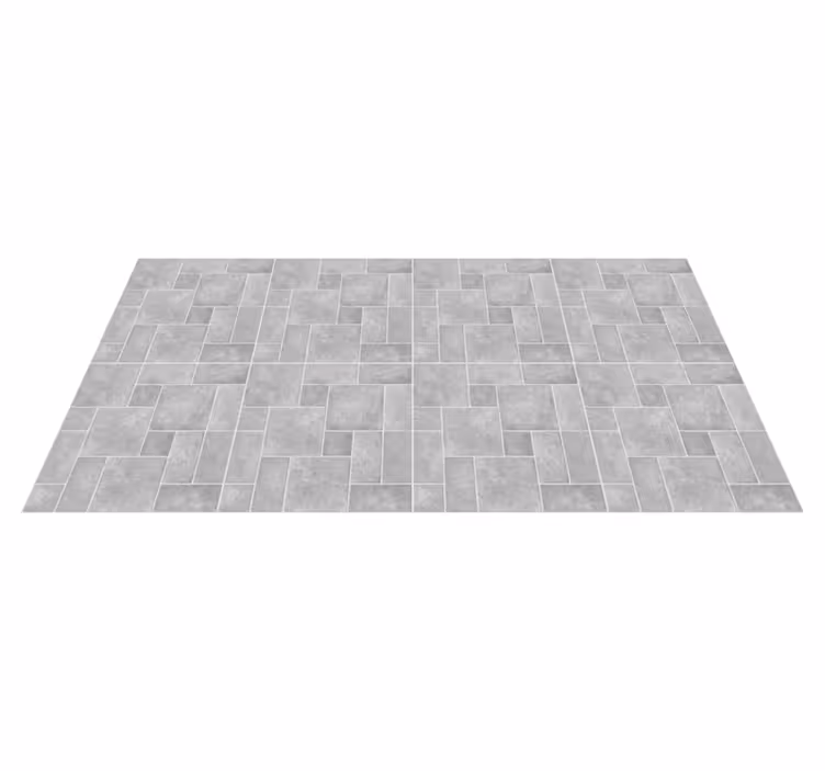 Tapis vinyle briques couleur de pierre grises - TenStickers
