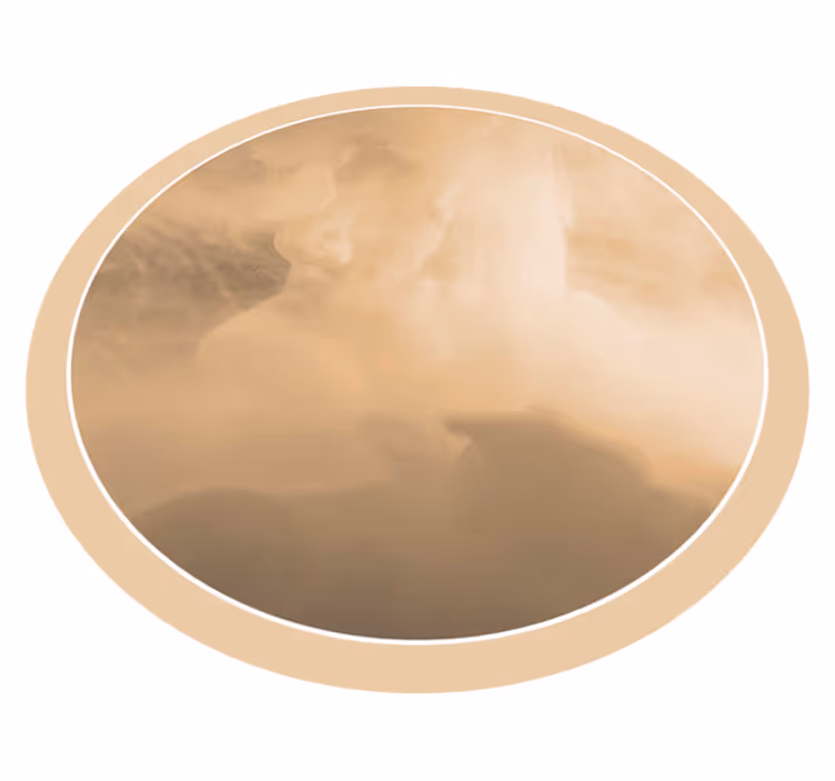 Tapis vinyle salle de bain ondulations crème douces - TenStickers
