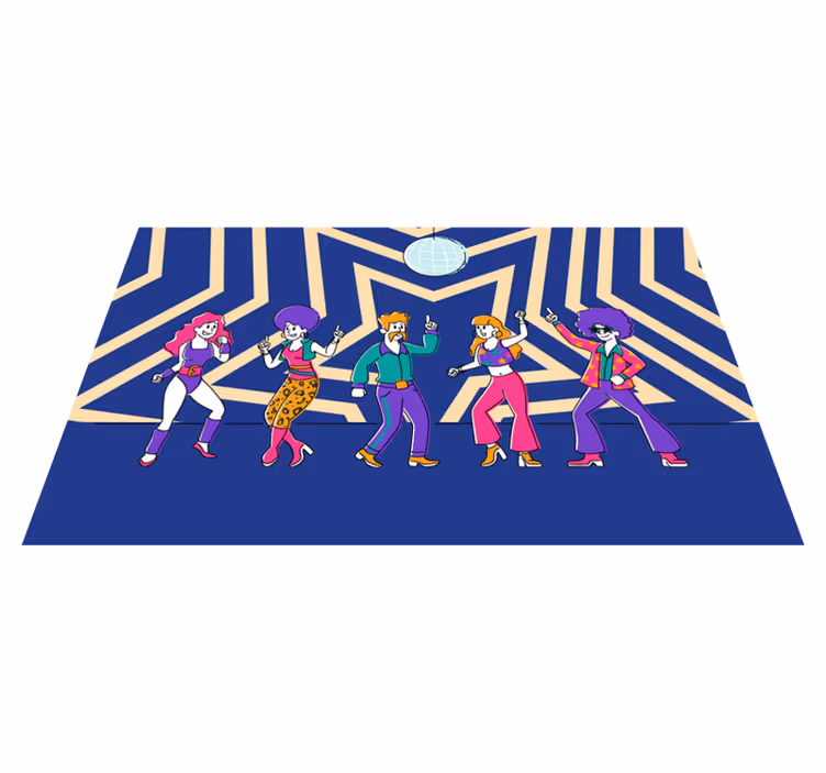 Tapis vinyle autres tapis soirée dansante disco - TenStickers