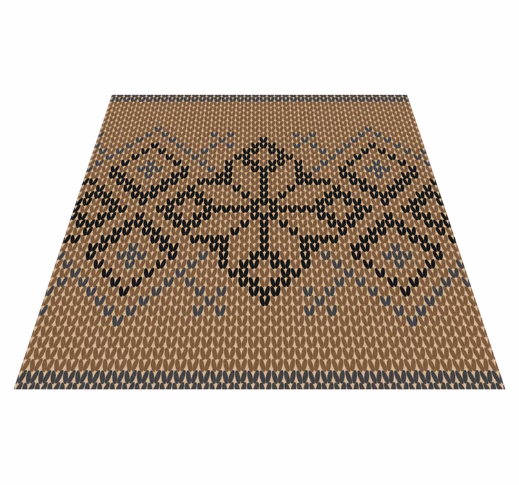 Tapis vinyle géométrique motif classique - TenStickers