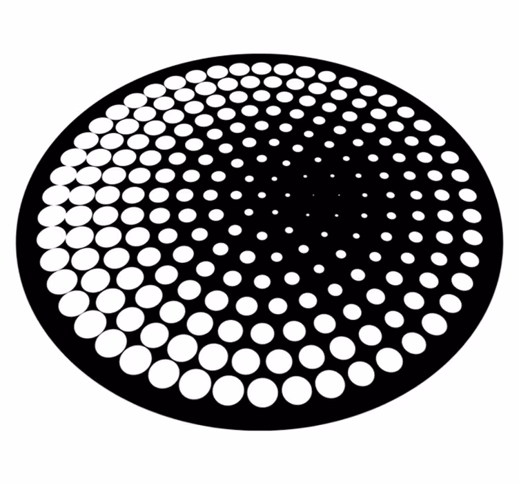 Tapis vinyle géométrique motif en pointillé - TenStickers
