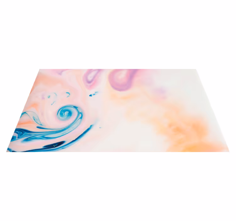 Tapis vinyle marbre tourbillon de fluide coloré - TenStickers