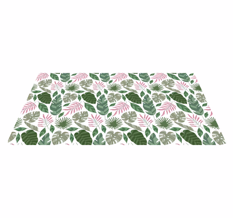 Tapis vinyle Plantes tropicales minimalistes - TenStickers