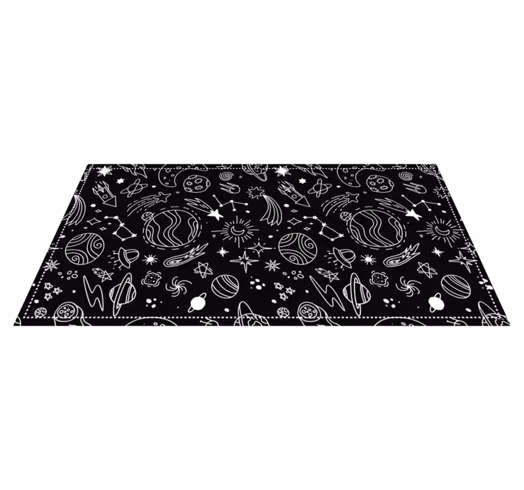 Tapis vinyle étoile terrain de jeu céleste - TenStickers