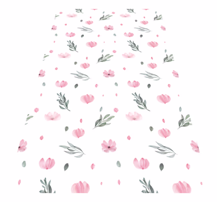 Tapis vinyle fleurs et plantes imprimés floraux charmants - TenStickers