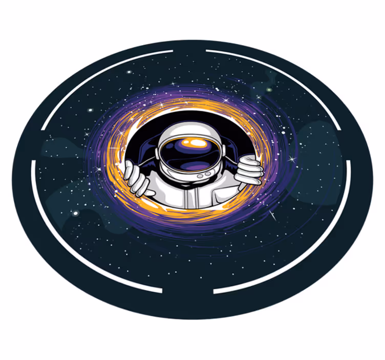 Tapis vinyle jeux voyage de cosmonaute - TenStickers