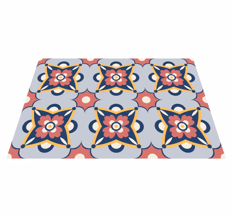 Tapis vinyle design de motifs colorés du sud - TenStickers