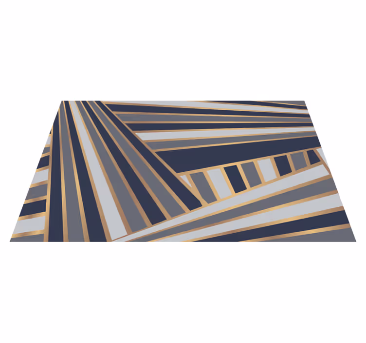 Tapis vinyle rayures motif gris frappant - TenStickers