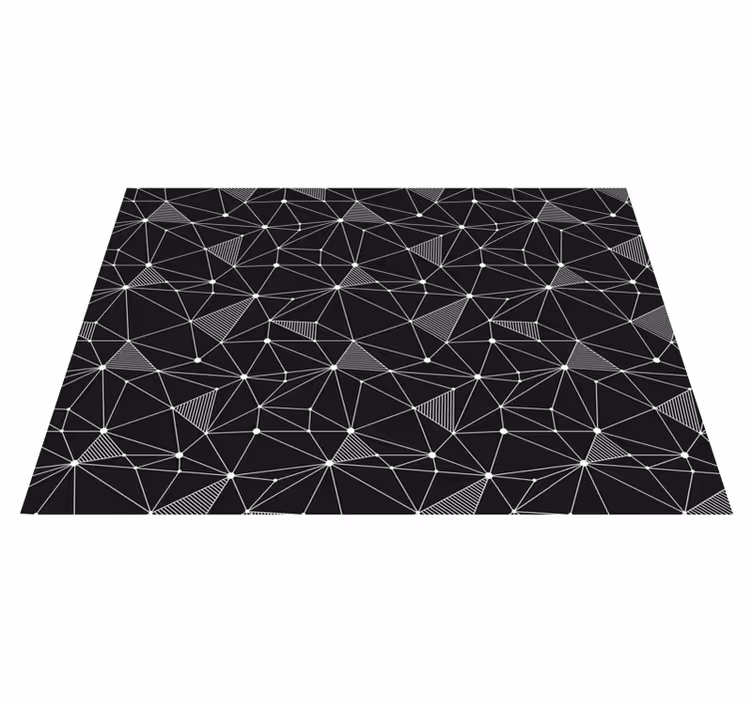 Tapis vinyle géométrique formes géométriques audacieuses - TenStickers