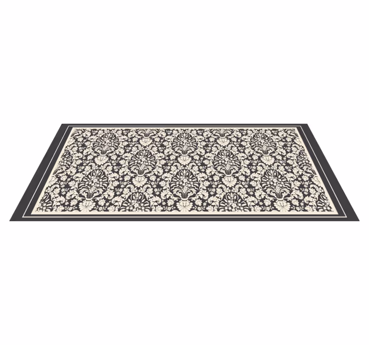 Tapis vinyle vintage élément botanique élégant - TenStickers