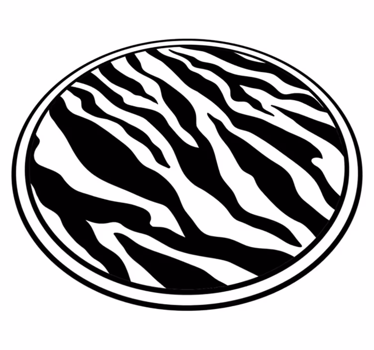 Tapis vinyle animal lignes zébrées chics - TenStickers