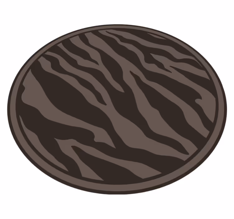 Tapis vinyle animal motif zèbre élégant - TenStickers