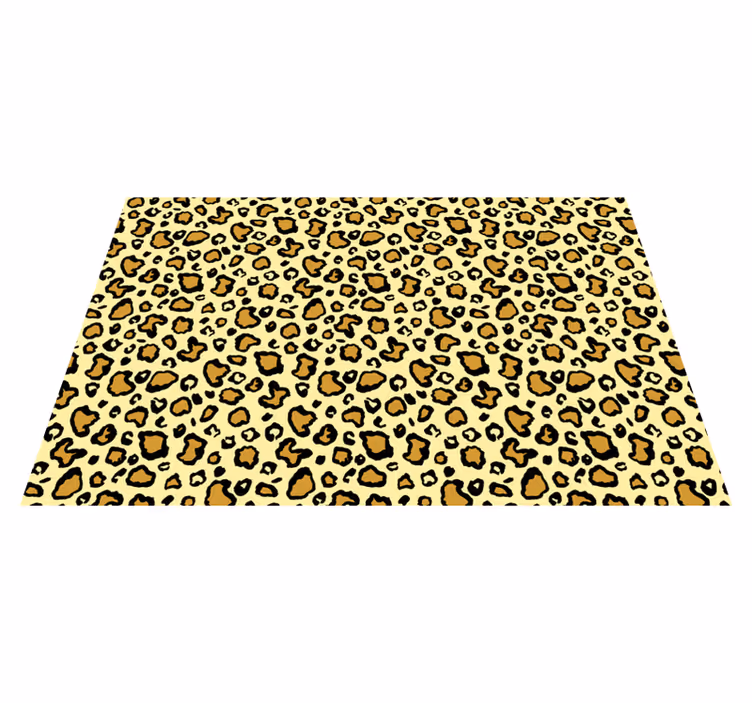 Tapis vinyle animal motif léopard ludique - TenStickers
