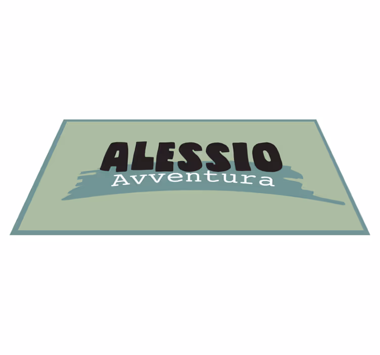 Tapis vinyle personnalisé style aventure - TenStickers