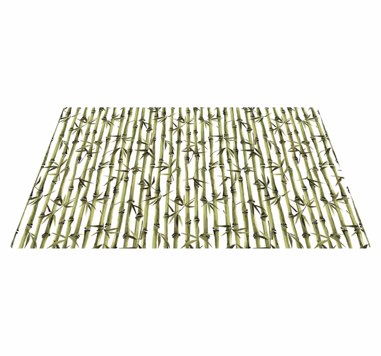 Tapis vinyle nature sérénité du bambou - TenStickers