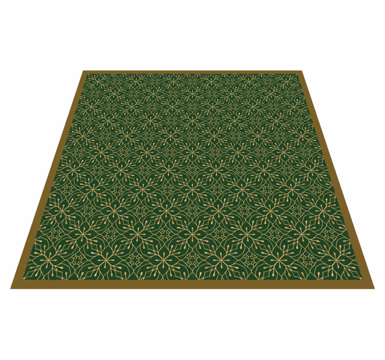 Tapis vinyle fleurs et plantes motif botanique gracieux - TenStickers