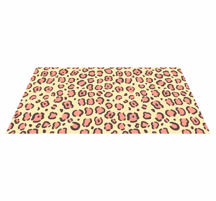 Tapis vinyle animal accents à motifs léopard - TenStickers