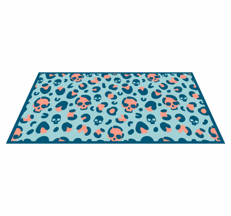 Tapis vinyle animal jeu de motifs de crâne - TenStickers