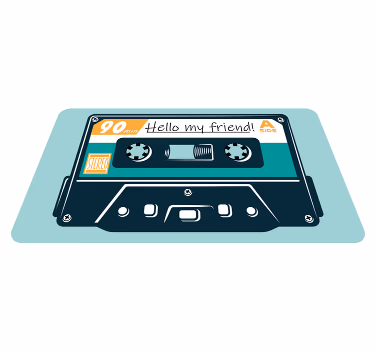 Tapis vinyle rétro cassette des années 80 - TenStickers