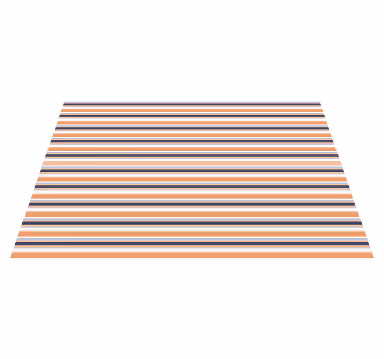 Tapis vinyle chambre Rayé rétro horizontal - TenStickers