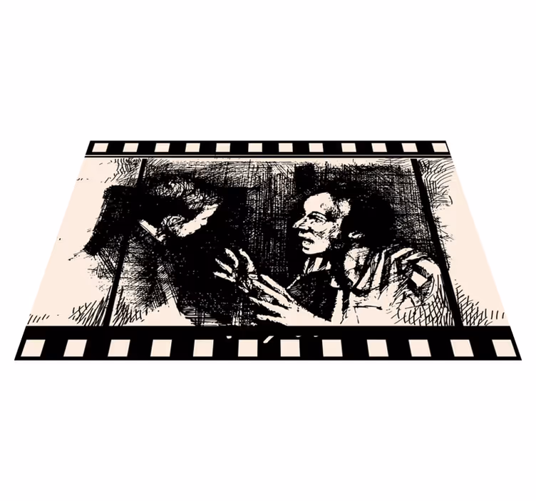 Tapis vinyle événements art de la scène de film - TenStickers
